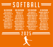 Load image into Gallery viewer, Little League 2025 All Stars Softball