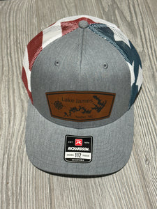 Lake James American Flag Hats