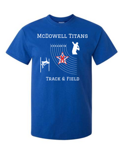 McDowell Titans Track and Field T-Shirt option 2
