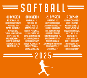 Little League 2025 All Stars Softball