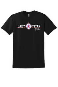 Lady Titans Softball Short Sleeve Shirt - multiple color options
