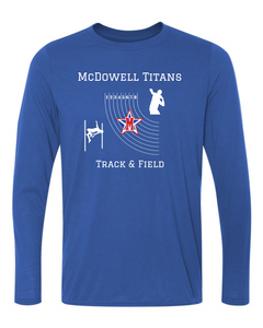 McDowell Titans Track and Field Long Sleeve Shirt Option 2