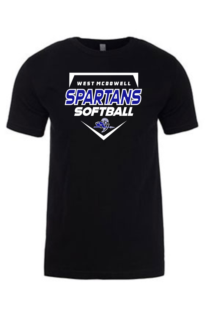 West McDowell Softball Spartans Short Sleeve Shirt