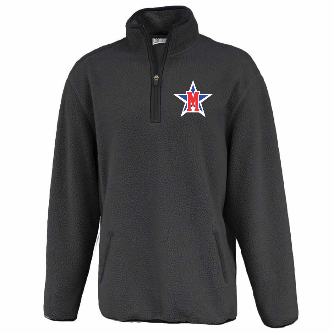 McDowell Titans Embroidered Black Sherpa Pullover