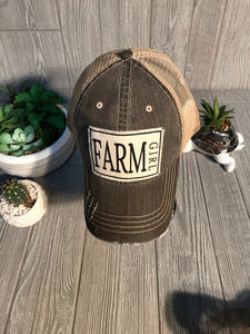 Vintage Farm Girl Hat