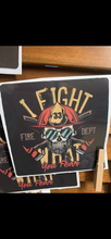 Load image into Gallery viewer, Fireman, bearded firefighter - I fight what you fear Decal
