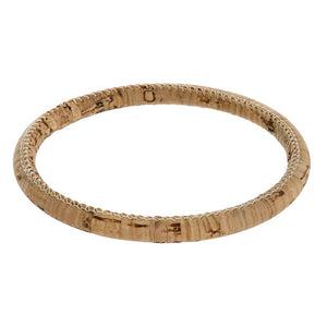 Cork bangle bracelet