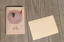 Load image into Gallery viewer, It’s the little things Natural Life Cactus necklace card
