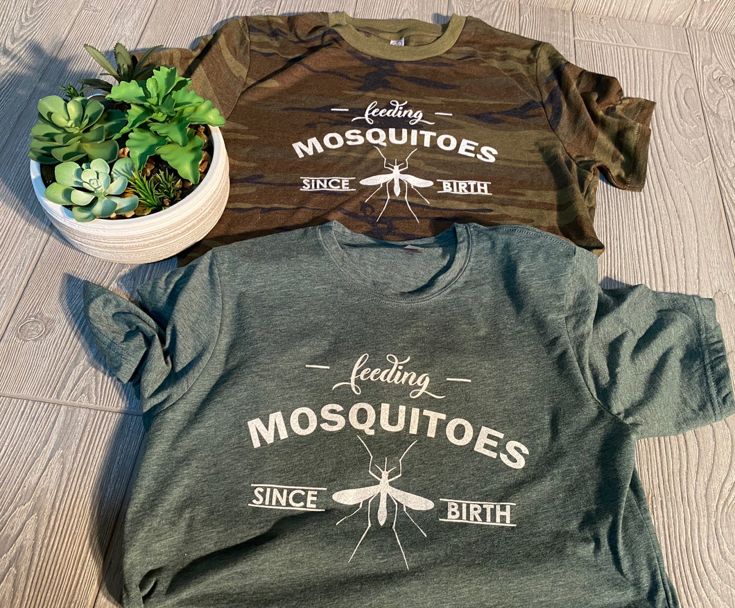 Feeding Mosquitoes Since Birth Funny Shirt