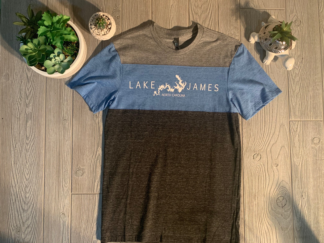 Lake James - tri color district made unisex shirt