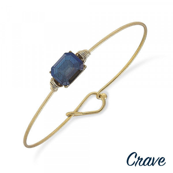 Blue stone clearance gold bracelet