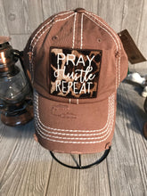 Load image into Gallery viewer, PRAY Hustle Repeat Cheetah Hat
