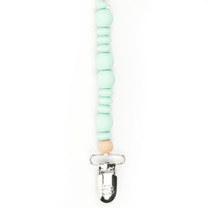 Silicone Pacifier Clip Teether - Mint