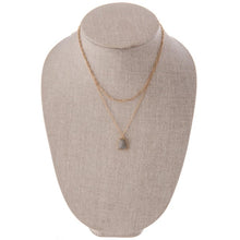 Load image into Gallery viewer, Labradorite layered necklace
