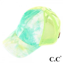 Load image into Gallery viewer, Tie Dye Ponytail CC Hat
