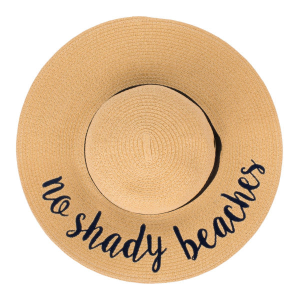 No shady beaches wide brim sun hat
