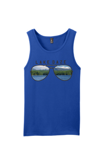 Lake James "Lake Daze" Shortoff Mountain in Sunglasses - Mens, unisex Tanks
