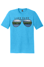 Load image into Gallery viewer, Lake James &quot;Lake Daze&quot; Shortoff mountain in Sunglasses Unisex Tee

