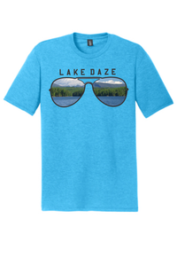 Lake James "Lake Daze" Shortoff mountain in Sunglasses Unisex Tee