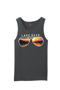 Lake James "Lake Daze" Sunset in Sunglasses - Mens, unisex Tanks
