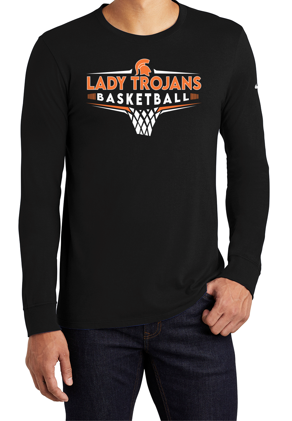 East McDowell Lady Trojans Basketball Nike Long Sleeve Shirts